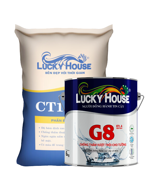 CT1 -chống thấm có màu 2 thành phần - Vật Liệu Hoàn Thiện Bề Mặt Cho Công Trình Lucky House - Công Ty Cổ Phần Đầu Tư  Và Phát Triển Lucky House